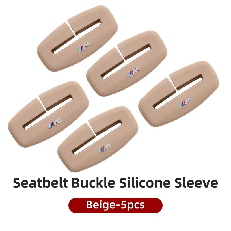 

Car Sticker 2025 Hot Silicone Anti Scratch Car Seat Belt Clip Protector Buckle Lock Cover For BMW X1 X2 X3 X5 E46 E90 E70 F20 E6