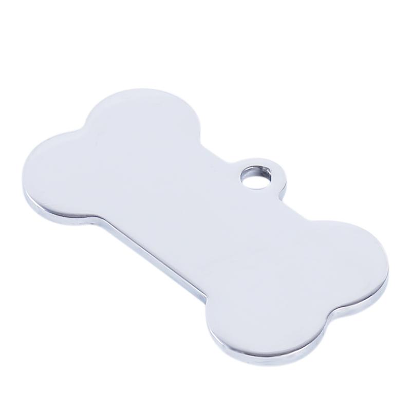 3/10pcs cat dog ID tag dog Personalized Stainless steel Collar bone pet Charm Pet name pendant Bone Necklace Collar Puppy plate