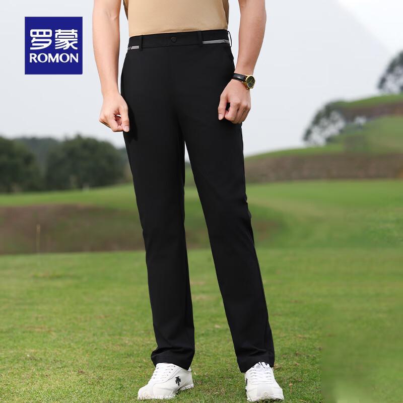 

ROMON Unisex Sporty Business Casual Straight-Leg Pants 3XL