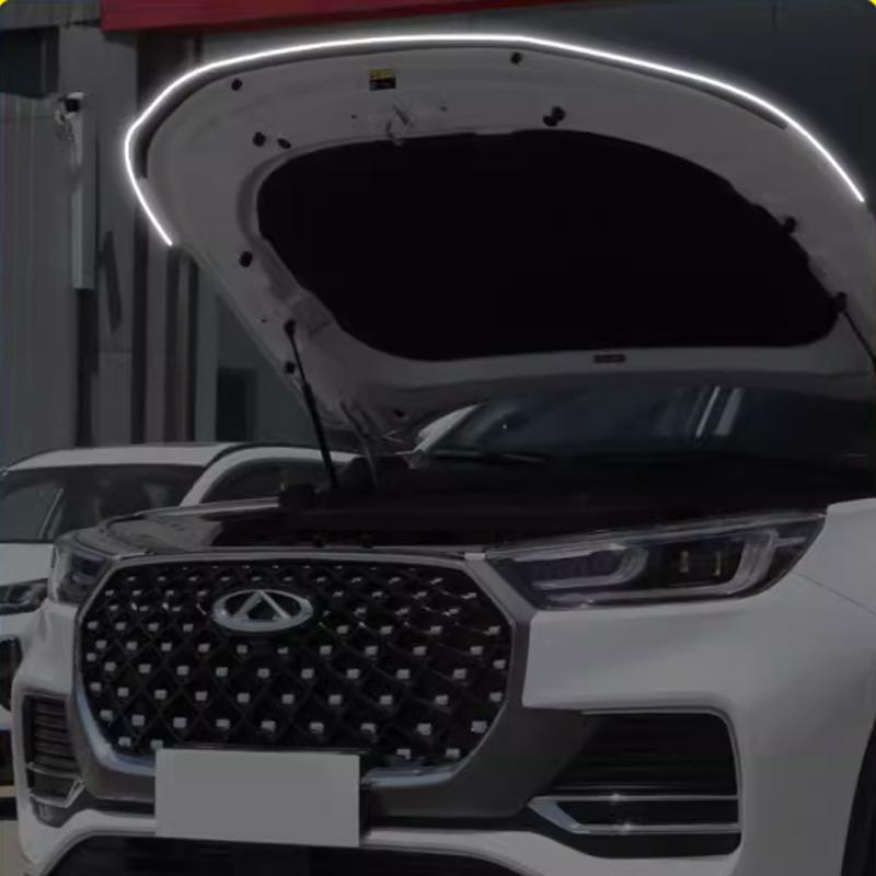 Chery Tiggo 8 Pro Car LED Hood Daytime Running Light Strip Waterproof Flexible Auto Decorative Through Lamp