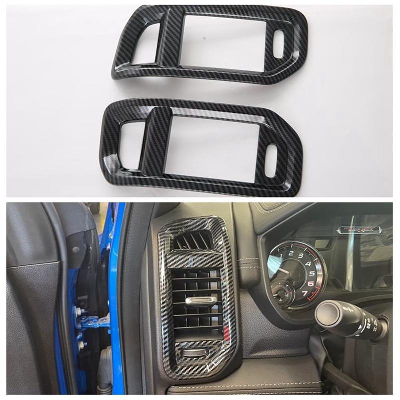 Car Interior Replacement Parts Accessories trument Desk Side Air Vent Trim Cover For Dodge RAM Trucks 1500 TRX