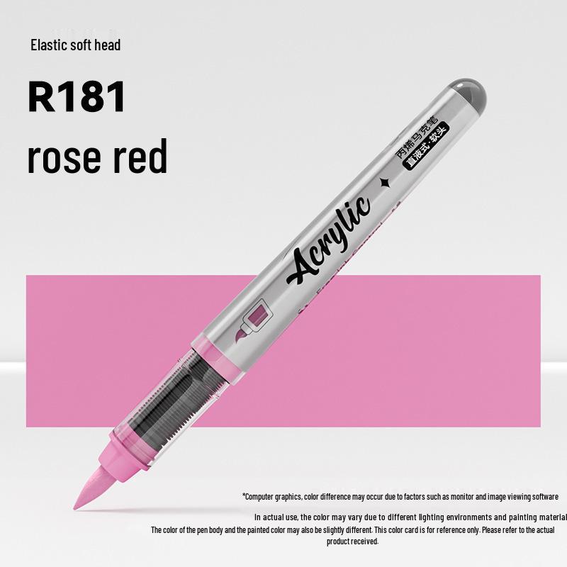 Jinzhi Liquid Acrylic Marker Pen - Soft Tip, Opaque, Large Capacity, Stackable Colors