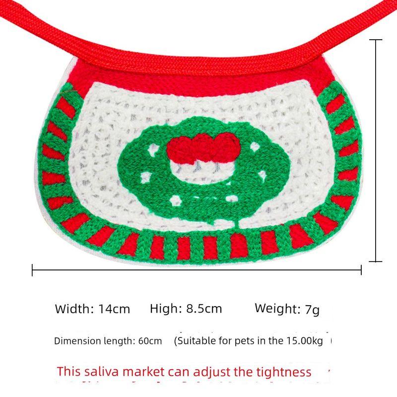 

Товары для питомцев Кошка Собака Рождественская декоративная шляпа шарф Устойчивая к укусам кукла плюшевый мишка Снимающая духоту звук Игрушка для собаки Christmas red and green saliva towel