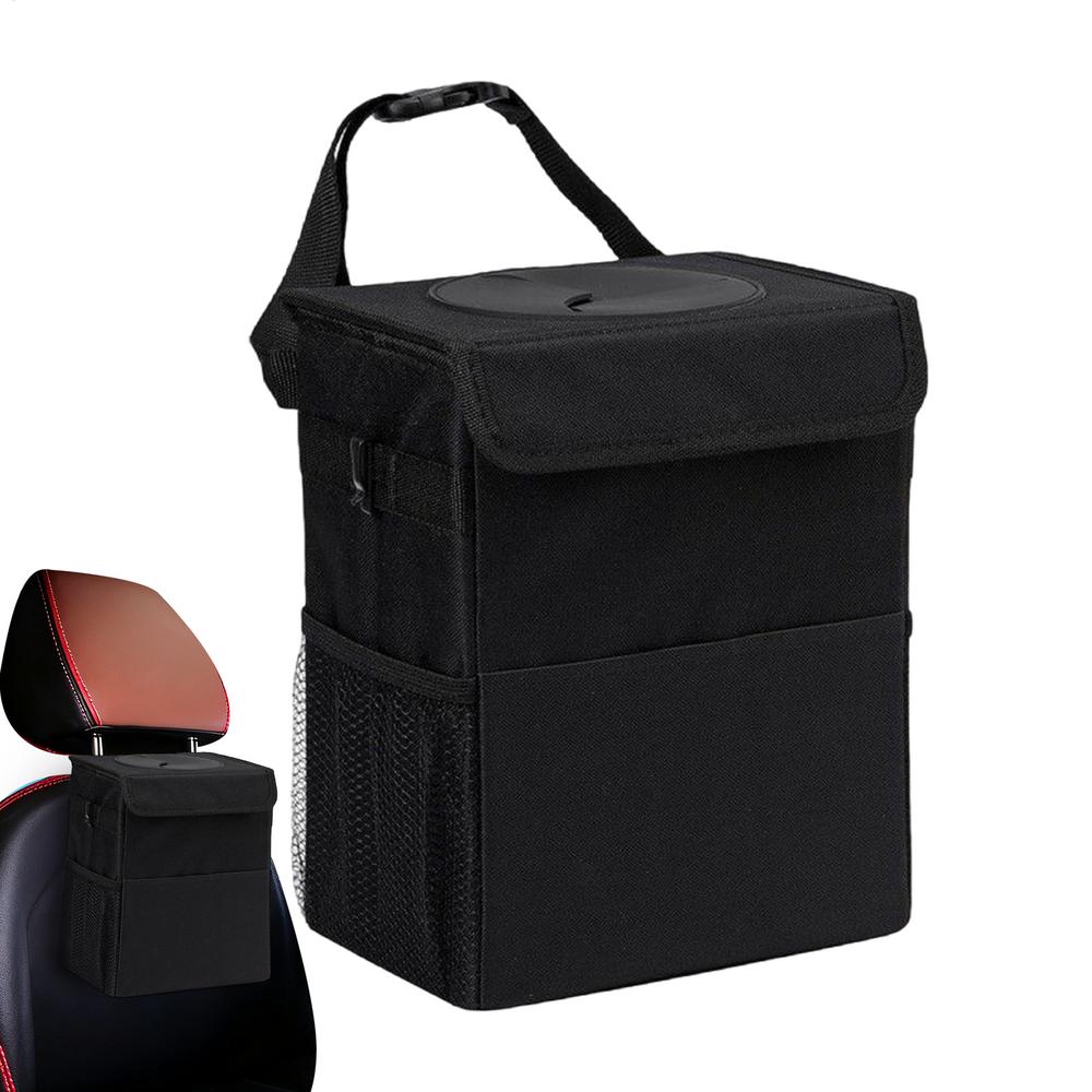 Automotive Garbage Cans Leakproof Interior Organizer Bag Vehicle Trash Can For Truck SUV Road Trips Weekend Outings Vacation