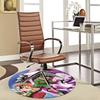 1pc Hunter X Hunter Anime Cartoon Design Round Carpet  Office Chair Mat, NonSlip Rug for Home Decor, Living Room, Bedroom, Game Room