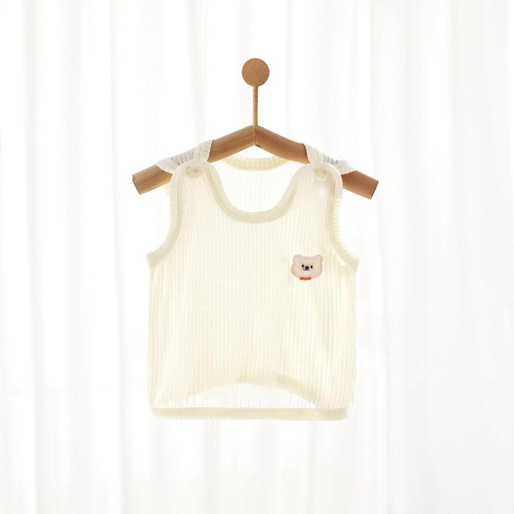 Summer Sleeveless Baby Vest - Thin Newborn Belly Protector Base Layer