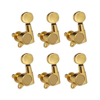Guitar String Tuning Pegs Tuning Machines Sealed Machine Heads Tuning Keys Oval Button 6 Left for