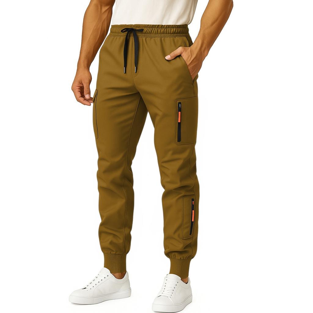 Men's High Waisted Wide Legs Pants Casual Drawstring Pants Joggers With Pockets
