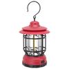 Camping Lantern Portable Outdoor LED Camping Tent Lantern Multifunctional Retro Hanging COB Emergency Portable Light Red