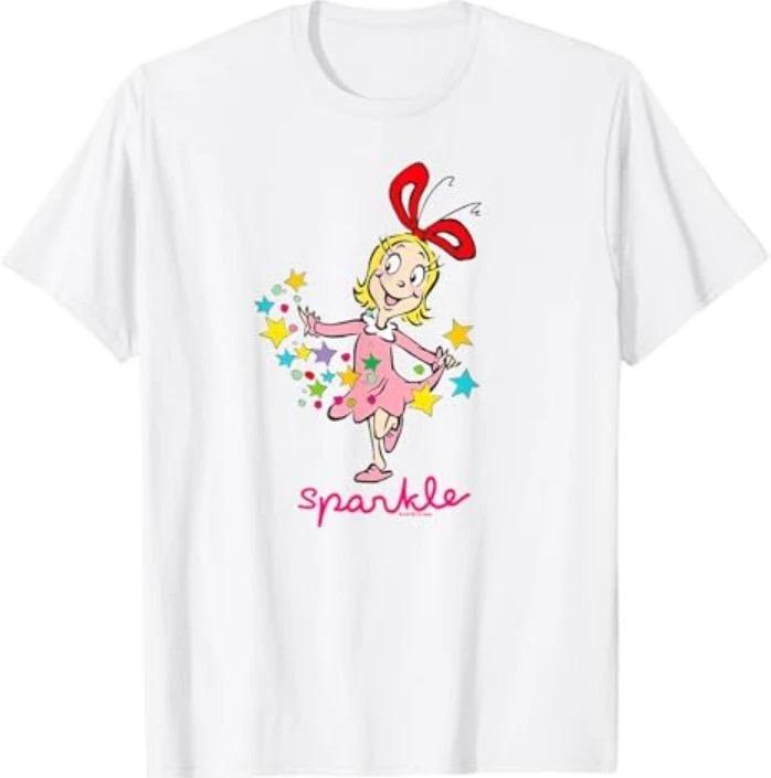 

Grinch Cindy Lou Who Sparkle Officially Licensed T-Shirt S