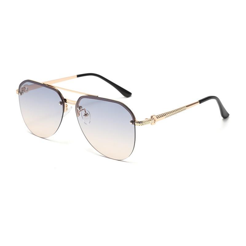 Frameless Fashion Trend Sunglasses with Metal Frame Sunglasses