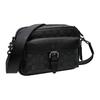 Coach Warner 22 Detachable Shoulder Strap Zipper Closure Faux Leather Crossbody Bag Small Men bags Charcoal CW217-QBMI5