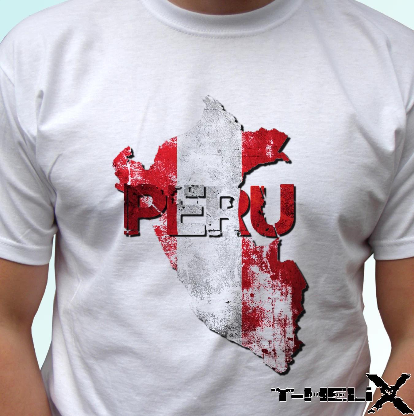 

Peru flag - white kids boys T-Shirt top country map design - s s kids baby sizes 160