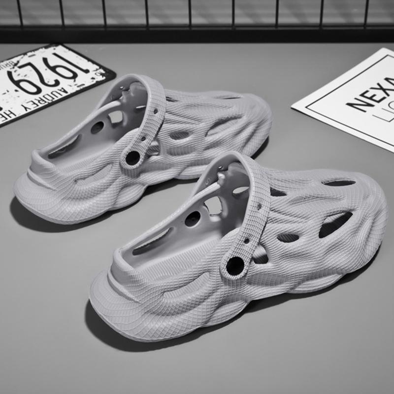 fashion Comwarm Classic Beach Men Slippers EVA Sandals Casual Garden Flat Slippers Outdoor Soft Cloud Slides Home Comfort Breath Shoes