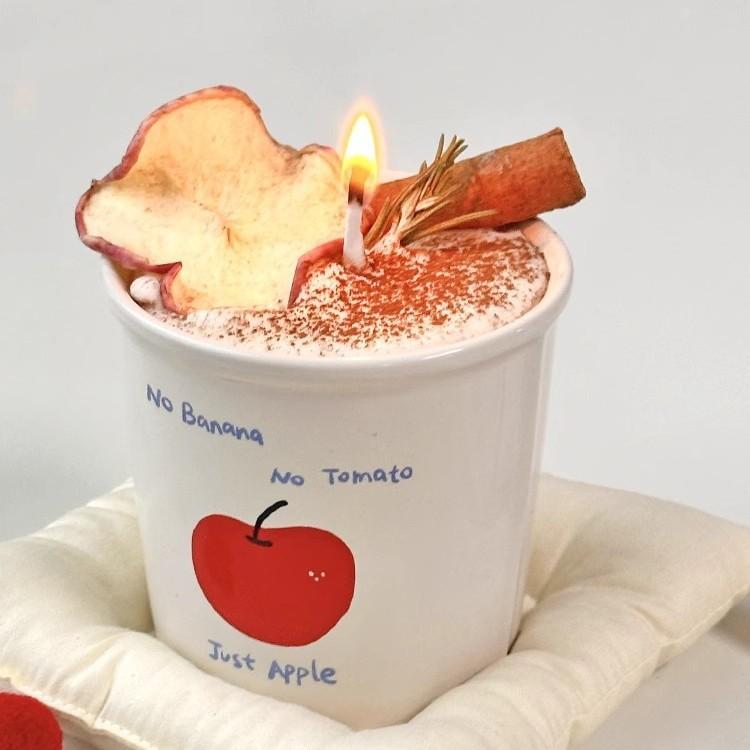 Scented Candles Baked Apple Latte Coffee Modeling Bedside Bedroom Atmosphere Ornament