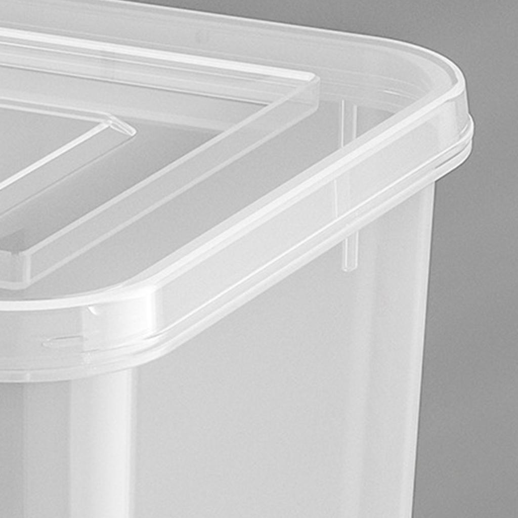 Refrigerator Side Door Storage Box Clear Vegetable Egg Fridge Door Organizer Container with Lid for