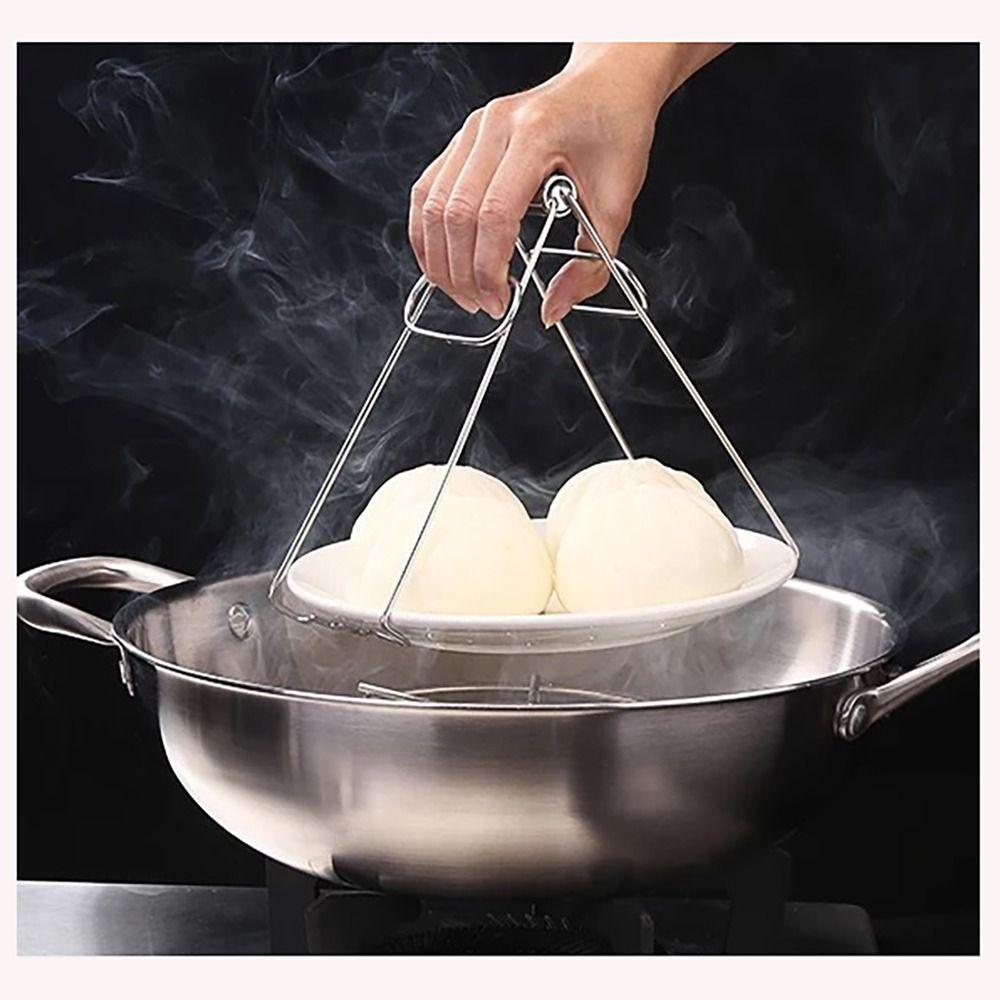 Household Hot Plate Gripper Multifunctional Microwave Plates Clip Durable Pot Gripper Adults