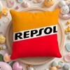 Pikpaka Cute Pink R-Repsol Petrleos Cushion Cover Plush Fabric Soft Double-Sided Printed Sofa Warm Winter Home Gift Pillow Cover