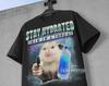 Stay Hydrated This Is A Threat Retro T-Shirt, Funny Possum Shirt, Sarcastic Sayings Shirt, Vintage 90s Gag Shirt, Funny Rat, Meme Unisex Tee