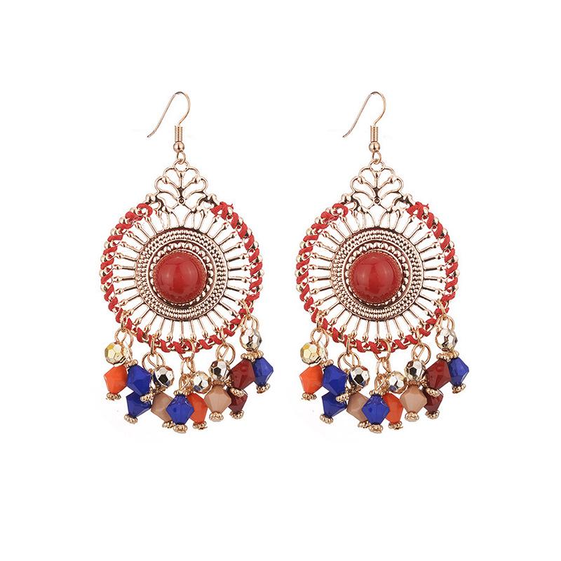 Ethnic Bohemian Handmade Tassel Holiday Earrings