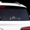 Reflecitve Heartbeat Off Road Mountain Climb Graphics Car Sticker Vinyl Decor Decal 4x4 Truck Auto Windshield Bumper Decoration