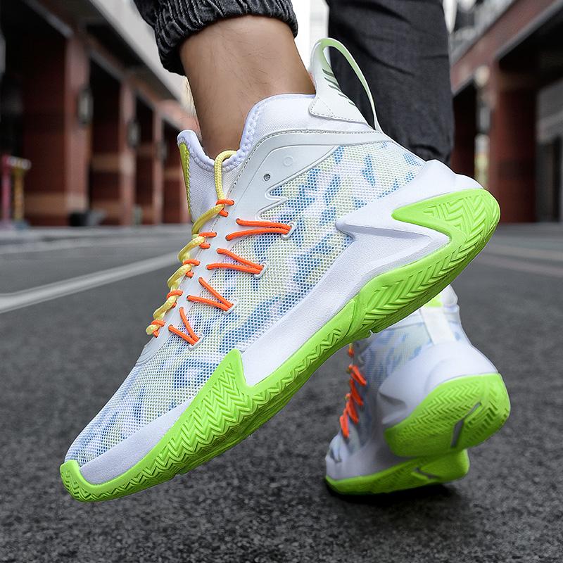 Hot Sales Youth Fashion Basketball Shoes Personalized Student Outdoor Fitness Casual Shoes Men Anti Slip Wear-resistant Sneakers