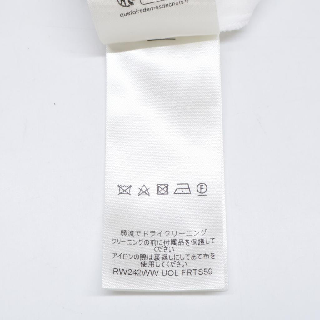 Louis Vuitton [Excellent Condition/Domestically Authorized/Made In 2014] RW242WW UOL FRTS59 Flocked LV Short Sleeve T-Shirt Tops S whiteUsed