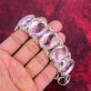 Facettiertes rosa Kunzit Armband, 925 Sterling Silber Schmuck, handgemachtes Armband, Edelstein Schmuck verstellbares Kettenarmband für Sie