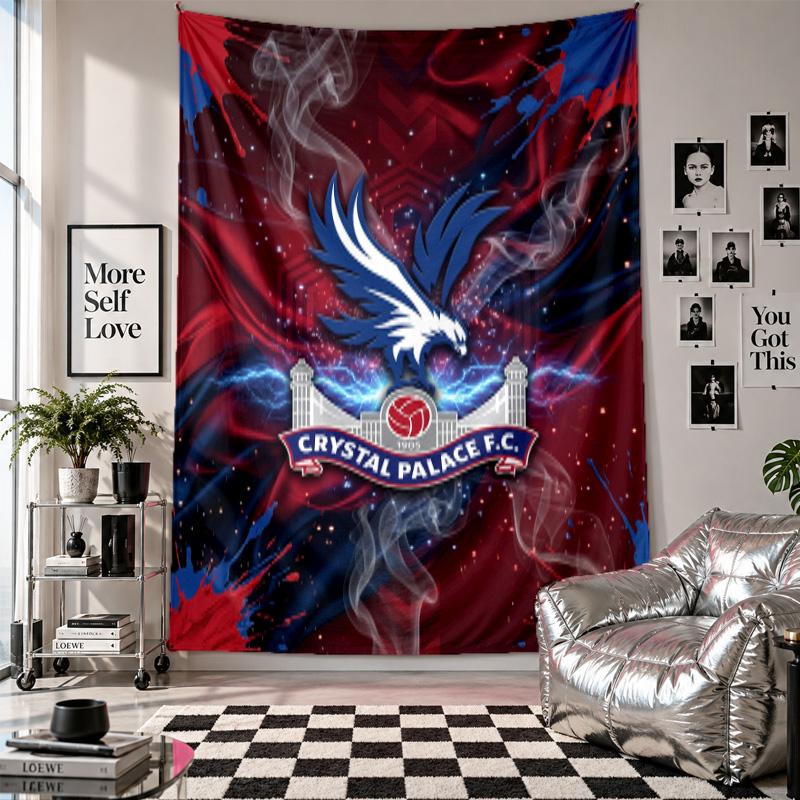 Crystal Palace Football Wall Tapestry Home Decor Wall Hanging Cloth for Bedroom Living Room Background