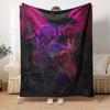 K POP Anime Girls Group Four Seasons Soft Warm Blanket All Season Thick Knit Polyester Bedspread for Bed, Camping, Travel
