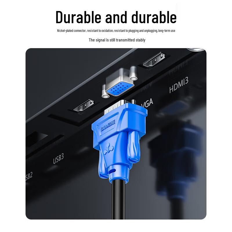 SAMZHE Blue Head VGA Cable