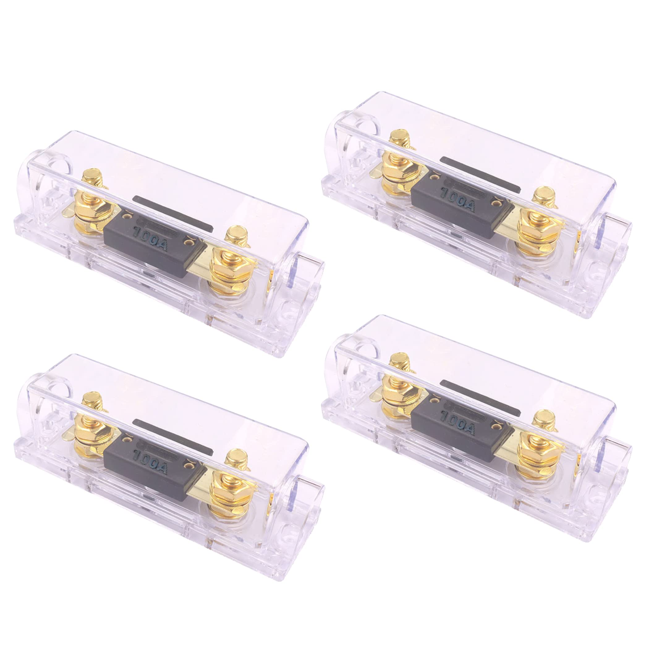 

Предохранитель DAIVARNING AN с держателем предохранителя, Автозвук, Прибл.. 100А, Комплект из 4 штук