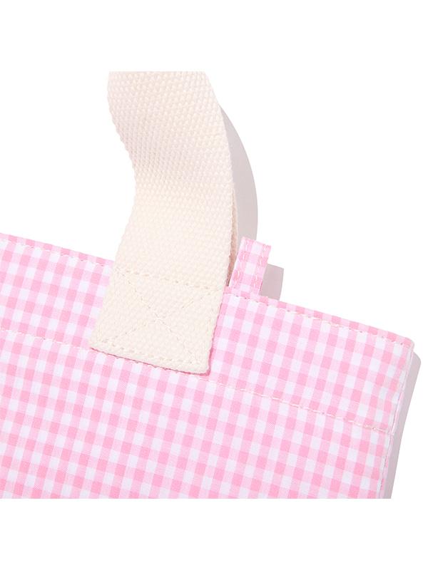 Kirsh X Charmy Kitty Check Shoulder Bag [Light Pink]