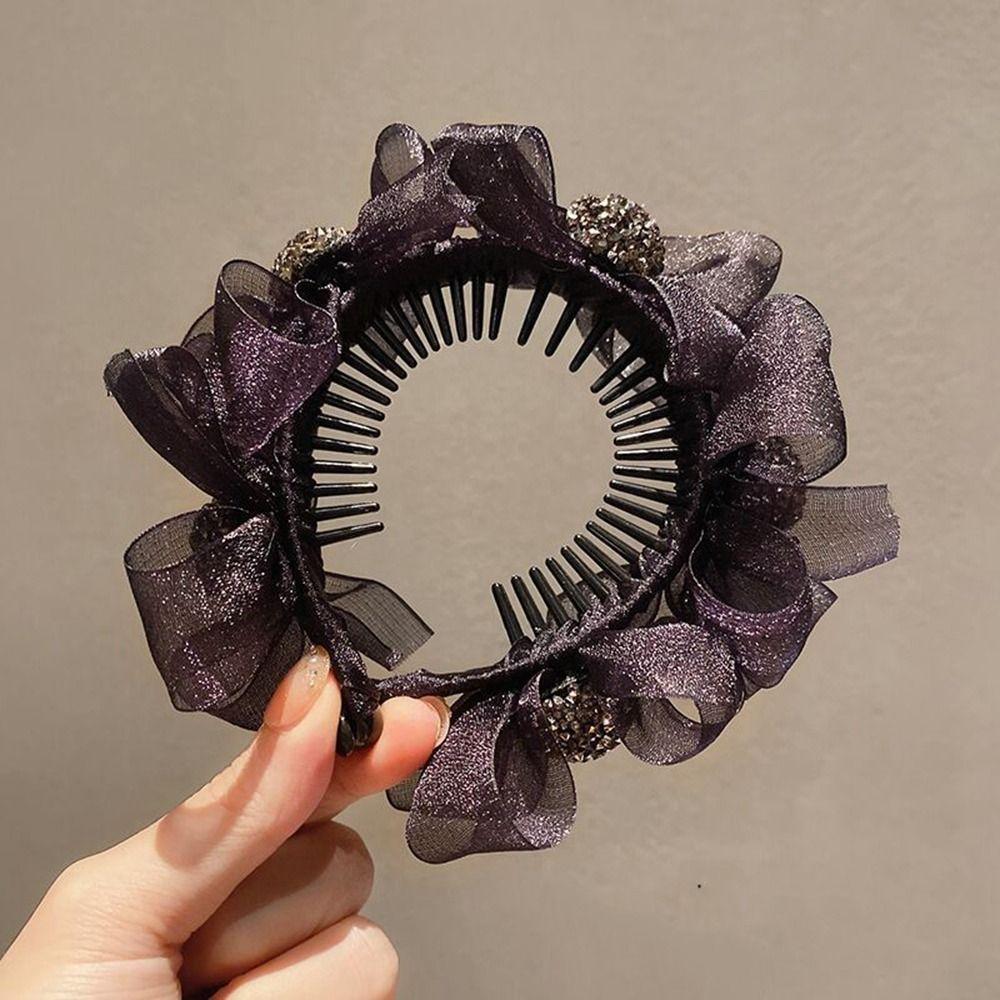 

Hair Clip Hairstyle Tool Bow Hair Clip Korean Style Headwear Bownot Hairpin Female Hair Accessories Large-B