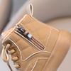 Kinderstiefel Herbst und Winter Jungen Karomuster Seitenreißverschluss Baby Dünne Stiefel Baby Mädchen