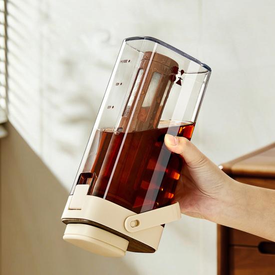 Macchina per Caffè Cold Brew, Brocca Cold Brew da 1000 ml con Coperchio, Caraffa Termoresistente per Tè Freddo per Frigorifero, Pentola Cold Brew Portatile per Casa