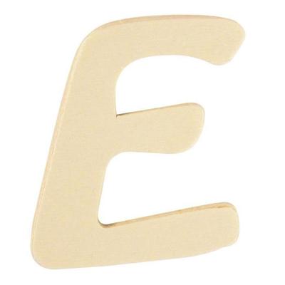 Wooden Letter E FSC Mix Credit, 6cm