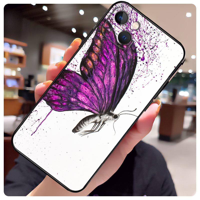 Luxury Butterfly Case For iPhone 16 Pro Max 14 13 12 11 15 17 Pro Max mini 15 16 Plus 16e 17 Air Phone Cover