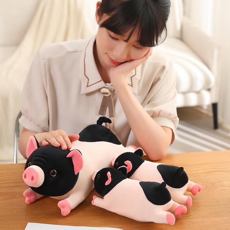 Adorable Cute Miniature Pig Plush Doll Cozy Soft Stuffed Animal For Girls Dorm Room