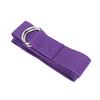 Fitness Stretching Strap NonElastic Stretch Yoga Strap Cotton Fitness Bands with DRing Buckle(Purple )