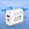 USB PD Charger 65W Plug Type C Fast Charging Phone GaN Charger Adapter EU/US for iPhone 16 15 Pro Max Samsung Phone Accessories