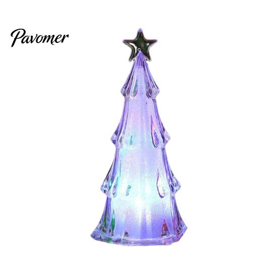 Holiday Tabletop Ornament Christmas Tree Night Light, LED Decorative Lamp for Bedroom And Party Atmosphere Battery Operated Room Accent Lighting,