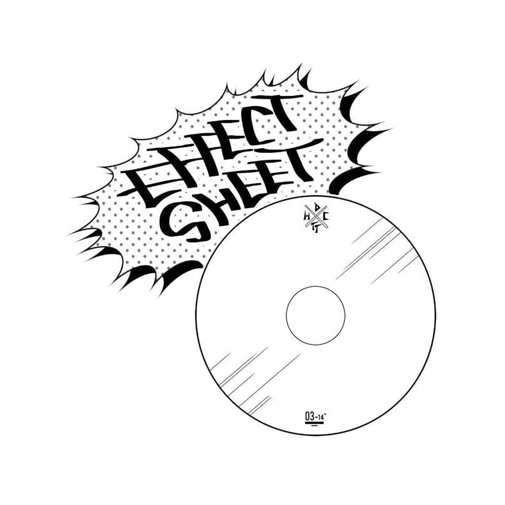 Drummers Top Team EFFECT SHEET 14" 0.3mm - Drum Sound Change Effect Sheet for Snare Drums (0.3mm)