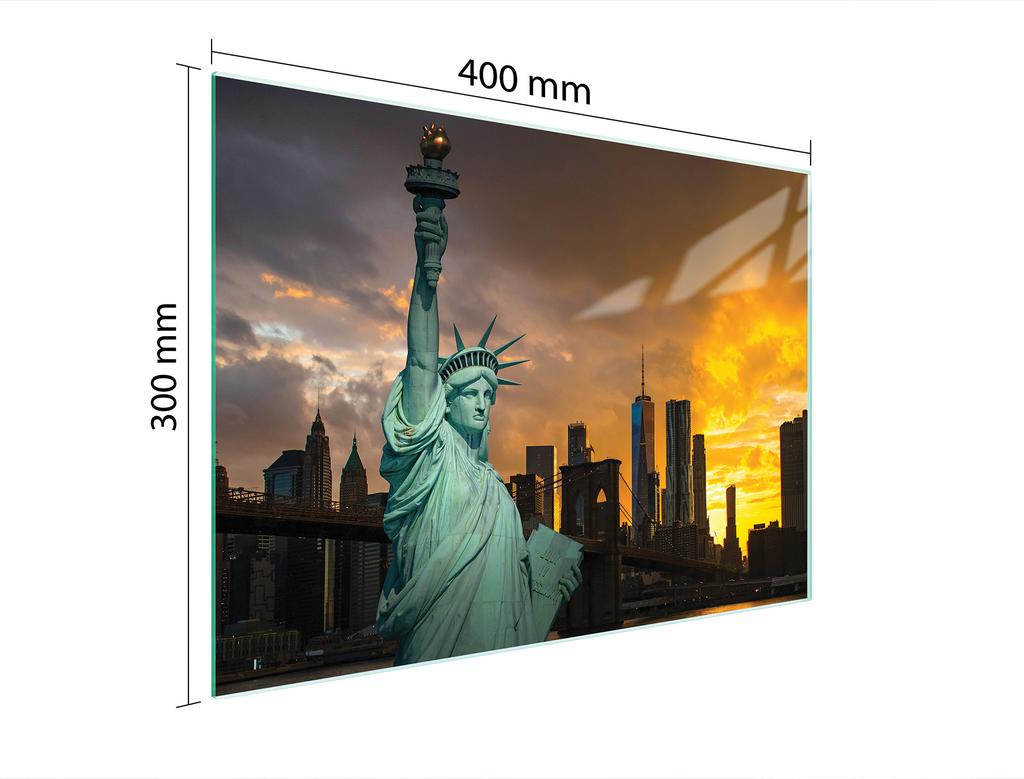 SZKLANA DESKA DO KROJENIA 40x30 MIASTO
