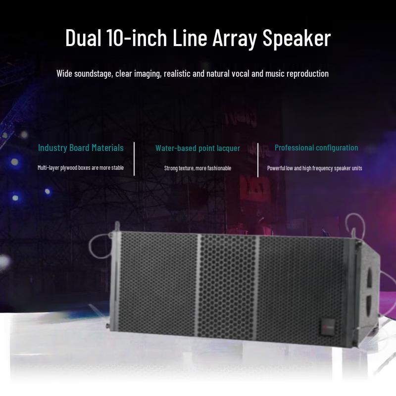 HIKVISION DS-QAOLP60014 Dual 10-inch Line Array Speaker CN Plug (adapter Included)