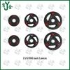 Youjin Rubber Coated Cast Iron Barbell Plates with 5cm Hole