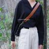 95cm Luxury Genuine Leather Double-sided Bag Strap Wide Shoulder Strap Cross Body Adjustable Belt Replacement Bag Accessories