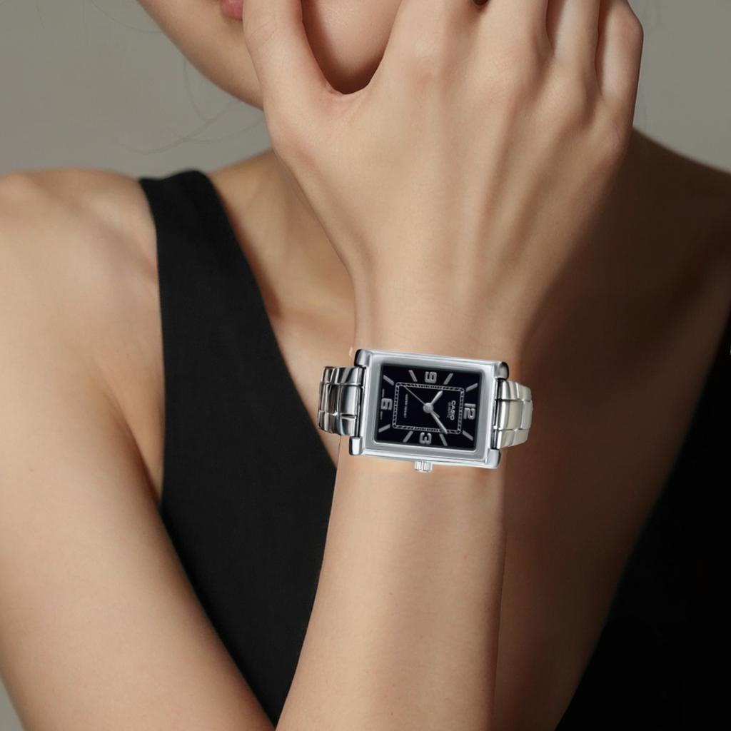 CASIO Women's Standard Series Black Watch LTP-1234DD-1A LTP-1234DD-1A