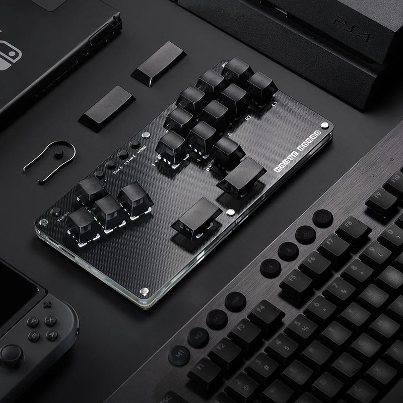 Haute42- COSMOX Mini Stickless Arcade Controller Fightstick Hitbox for PC /Ps3/ Ps4 /Switch arcade joystick fight sticks ps4