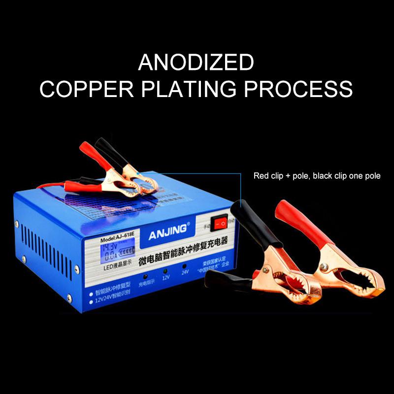 130V-250V încărcător de baterie 12V24V motocicletă mașină cupru pur reparare inteligentă baterie automată Cha
